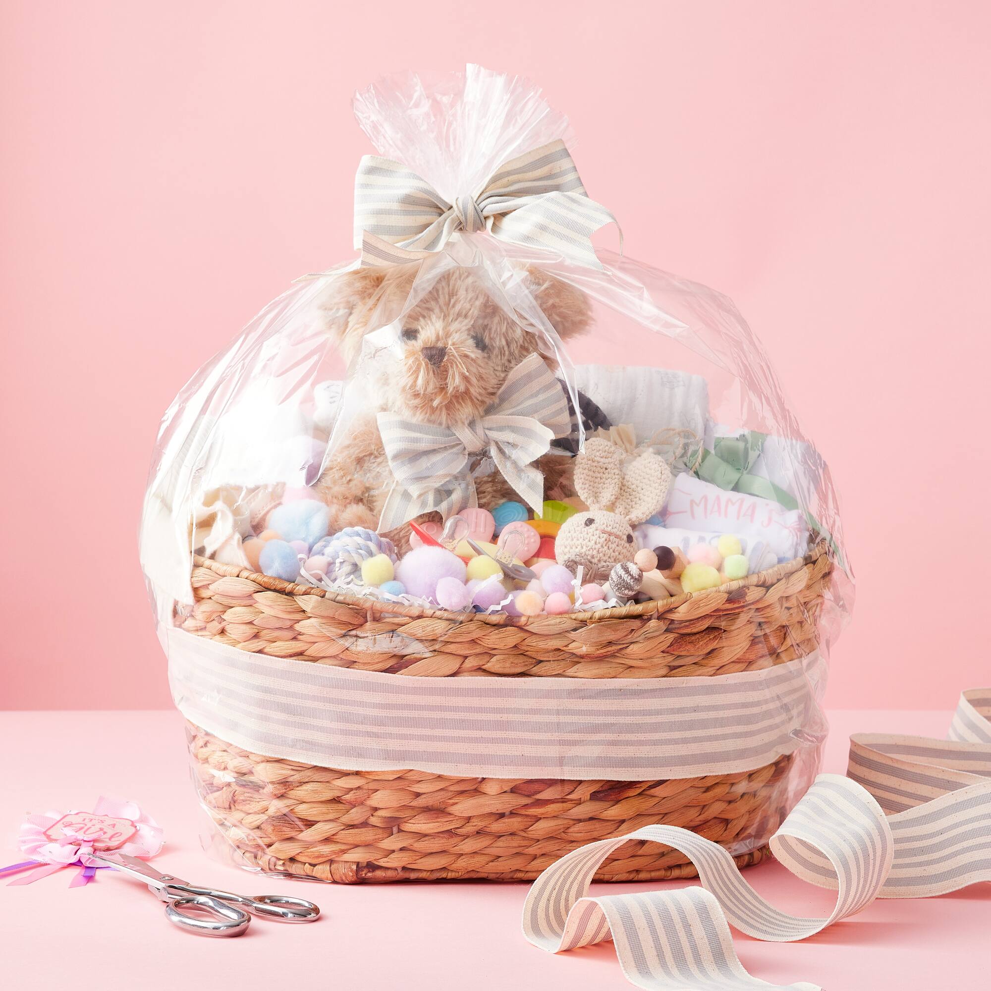 Jumbo Clear Basket Gift Bag by Celebrate It™